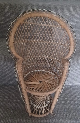 Sedia vintage boho pavone