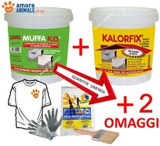 KIT ANTIMUFFA  -  MUFFA KO 1 Litro + KALORFIX 1 Litro + 2 OMAGGI  \ Tecnostuk