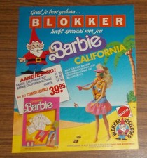 Seltene Werbung vintage BARBIE