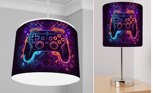 Neon gamer bright controller - gamer,