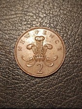 Moneta Rara da 2 penny del 1971 New Pence Elizabeth Rare Vintage Pence 