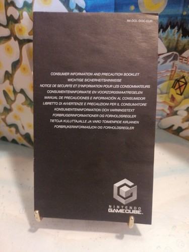 Nintendo game cube - cube, notice