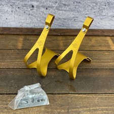 Set 2 bulloni vintage Cinelli pedale punta oro NOS eroica strada anni 80 lega