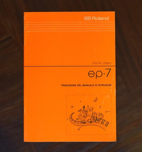 Roland manuale di - roland, ep-7