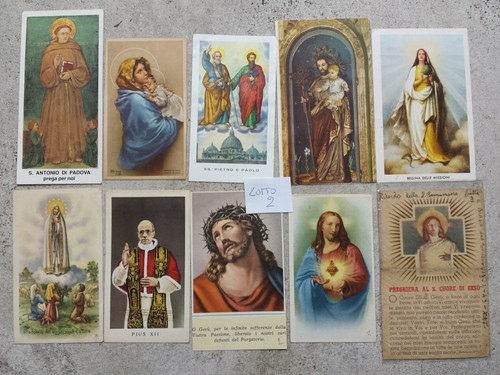 Lotto santini antichi come - santini,
