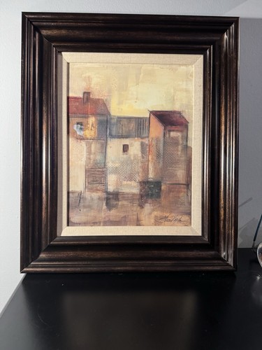 Dipinto olio architettonico