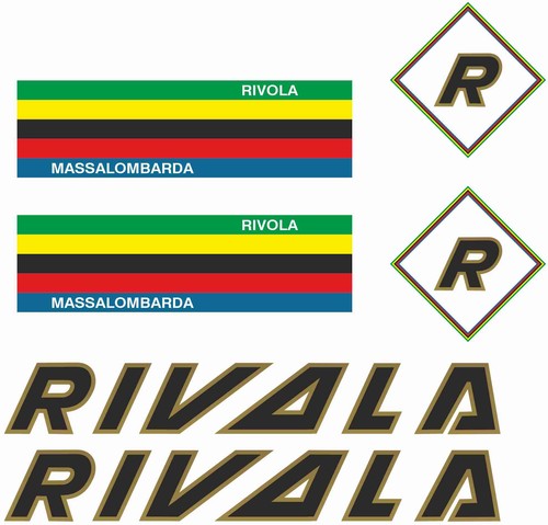 Adesivi telaio rivola - rivola, vintage