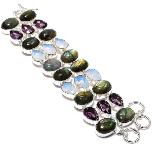 Bracciale argento 925 opale - bracciale,