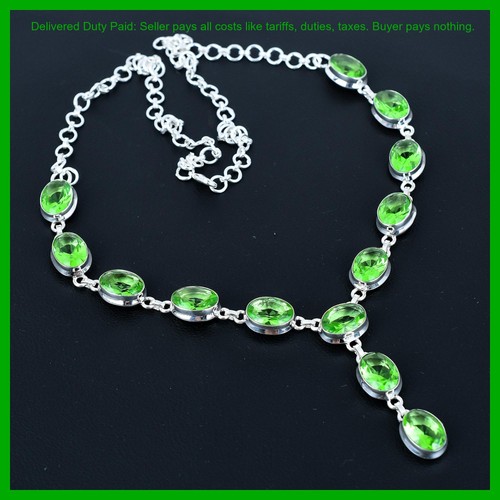 Collana ovale verde - collana, naturale