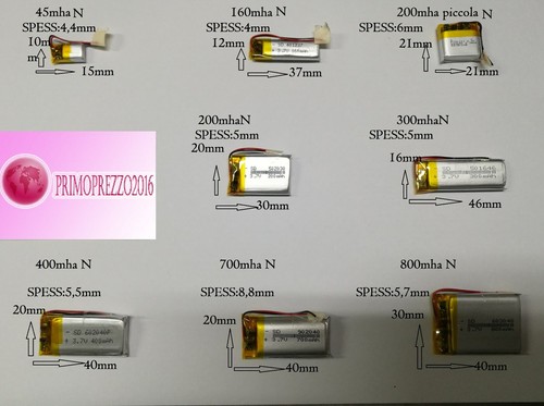 Batterie litio polimeri - batterie, di