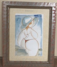 Nicola Vietti. Tempera Su Carta. Firmato. 23X32cm. Autentica. 