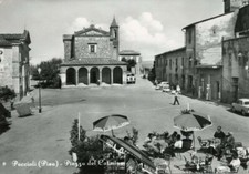 Cartolina Toscana Peccioli Piazza del Carmine  