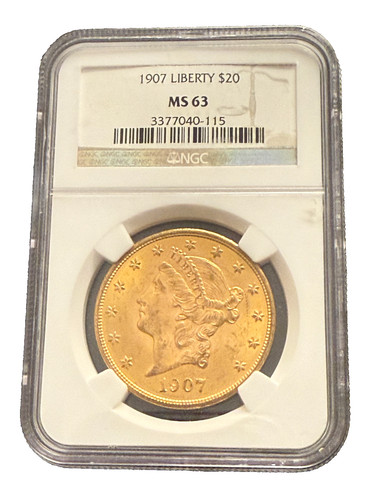 1907 oro 20 - oro, dollari