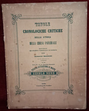 TAVOLE CRONOLOGICHE CRITICHE