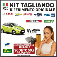 💥 Kit Tagliando 4 Filtri per Ford Fiesta V 1.4 TDCi Dal 2001 al 2025