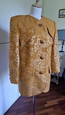 Giacca da donna ocra e oro con