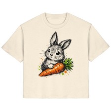 T-shirt coniglio con carota