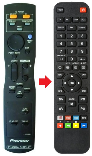 Telecomando adatto per - , pioneer