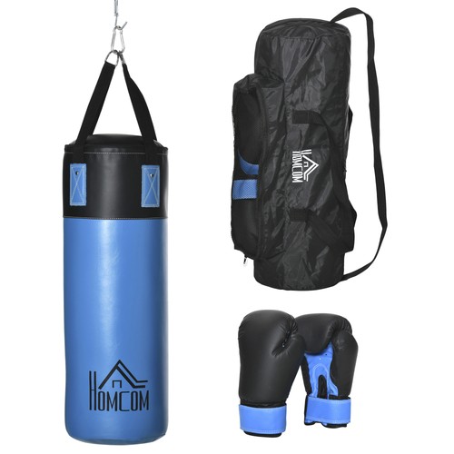 Homcom set sacco pugilato - set, da