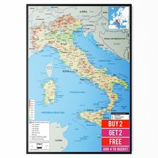 MAPPA D'ITALIA POSTER