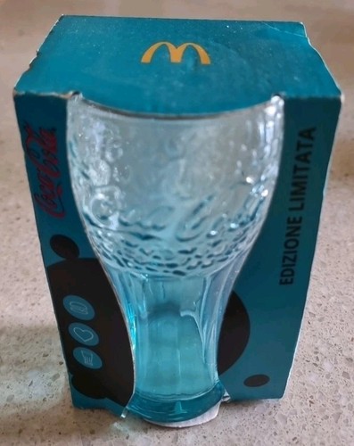 Bicchiere coca cola blu - bicchiere,