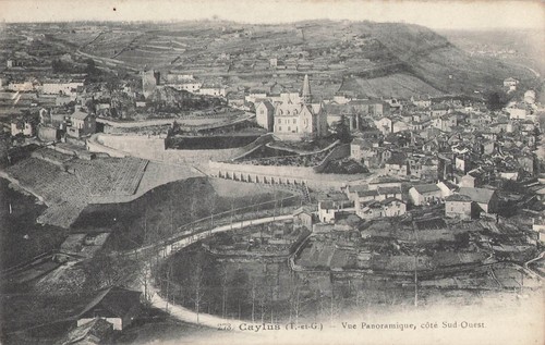 Caylus vue panoramique 5271 - panoramique.,