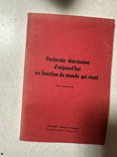 Pastorale Diocesana Di Oggi In