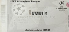 BIGLIETTO STADIO DELLE ALPI TORINO (JUVENTUS-MANCHESTER UNITED F.C.) 1998/99