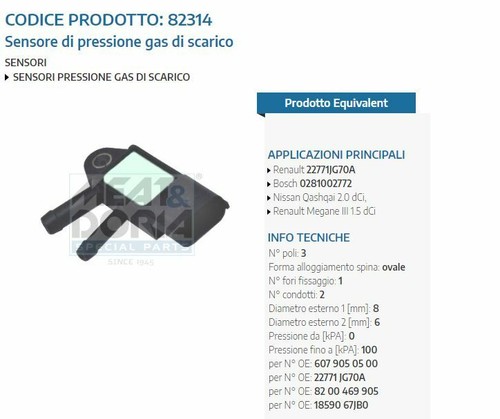 82314 meat doria sensore - &amp;,