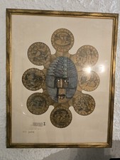 Grande stupenda incisione acquaforte Gaetano Pompa 1972 numerata e firmata 75 Ex