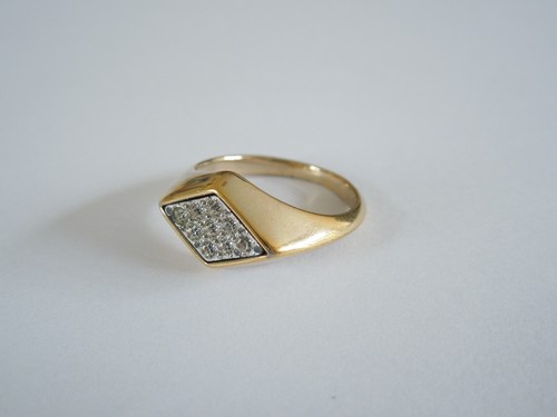 Anello avon strass placcato - strass,