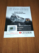 CITIZEN ECO DRIVE RADIOCONTROLLATO WR 200 WATCH OROLOGIO VINTAGE AD PUBBLICITA