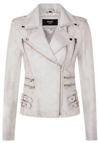 Donna pelle biker - biker, giacca