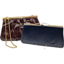 Pochette da sera duo: pelle di