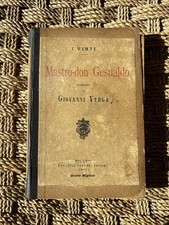 MASTRO DON GESUALDO Giovanni Verga Ed. Fratelli Treves 1907