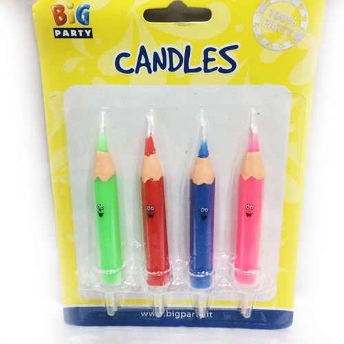 Candele matita faccine - candele,