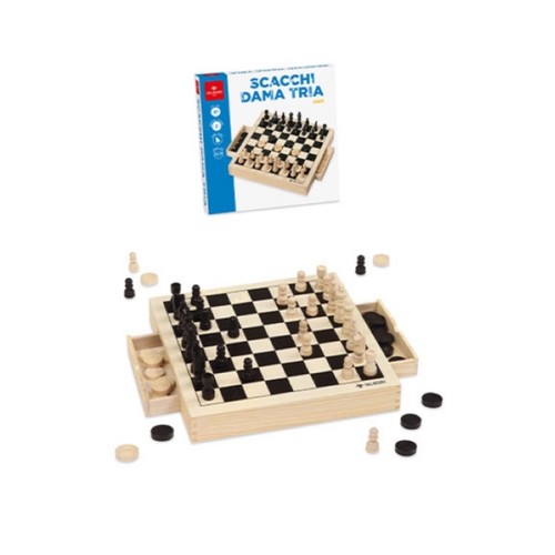 Scacchi dama tria start - scacchi,