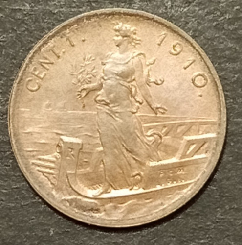 Centesimo lire prora 1910 - 1,