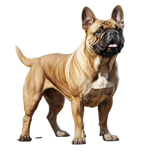 Bulldog francese cane - , auto