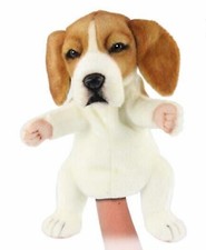 Beagle Puppy Dog Puppet Giocattolo Morbido di Hansa. Regalo, Regalo Lincrafts UK Est 1993