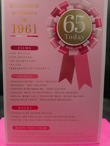 Cartolina compleanno - cartolina, 65°