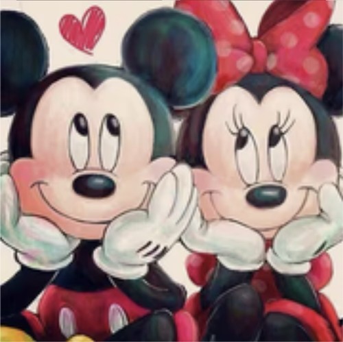 Diamond art kit - diamond, topolino
