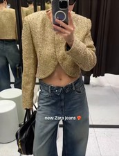 Zara Giacca Cropped Dorata