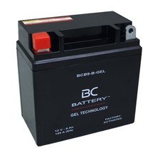 BCB9-B-GEL | Batterie moto GEL, YB9-B, 12 V, 9 Ah, CCA : 120 A