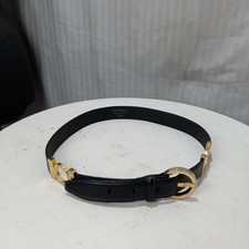 Articolo e4908 cintura donna Salvatore Ferragamo nera, taglia 70cm, con fibbie i