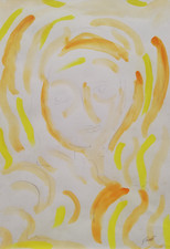 VIRGILIO GUIDI: Raro Acquerello 50x35 Firmato, Archiviato, in Cornice. STUPENDO!