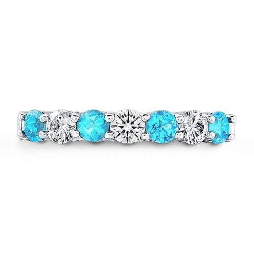 14k oro bianco topazio blu - oro,