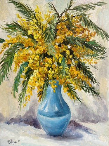 Fiori selvatici dipinto olio