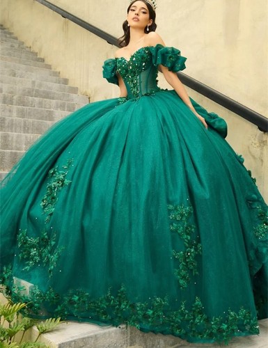 Abiti quinceanera verde - quinceanera,