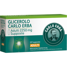 CARLO ERBA SUPPOSTE GLICERINA EVACUANTE 18 SUPPOSTE
